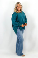 Peacock Long Sleeve Oversized Sweatshirt