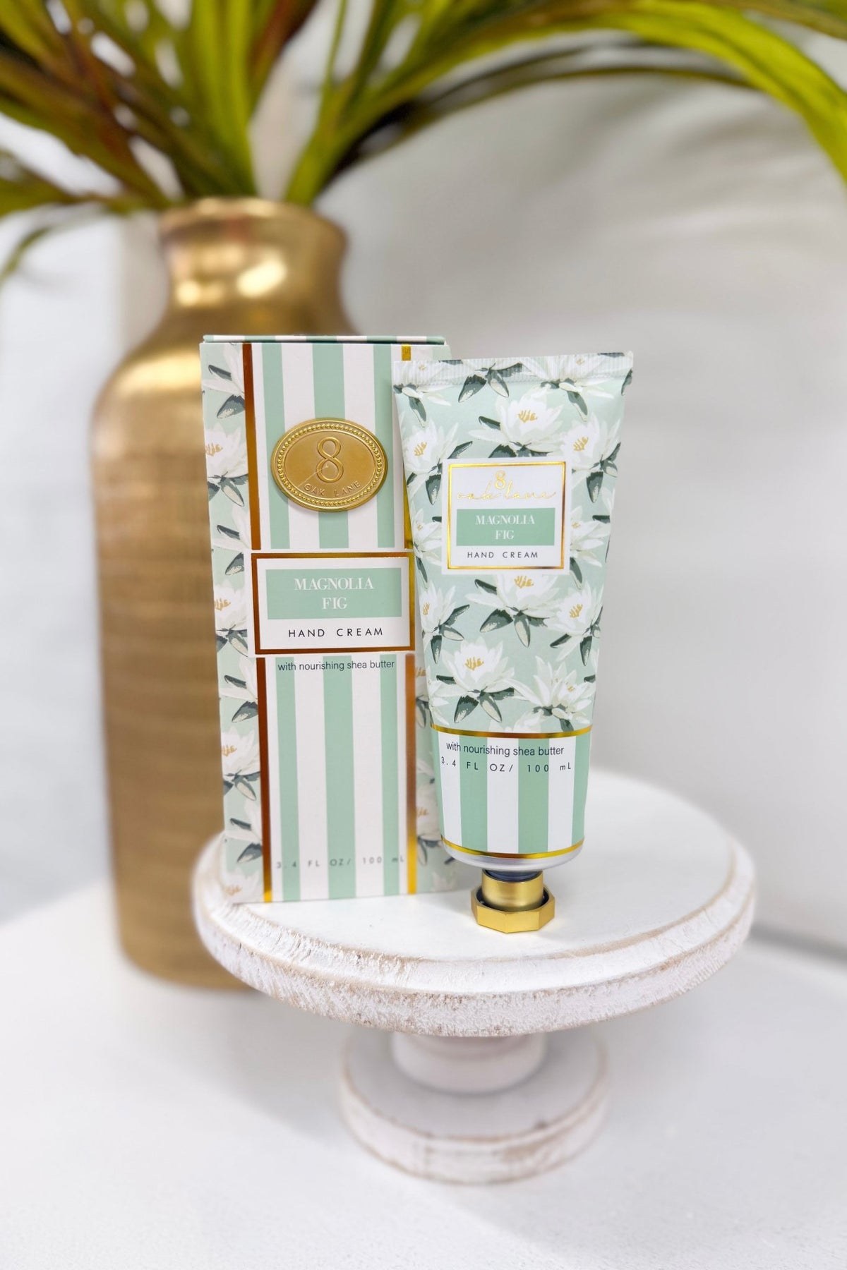 Magnolia fig hand cream in a boxed 100ml tube