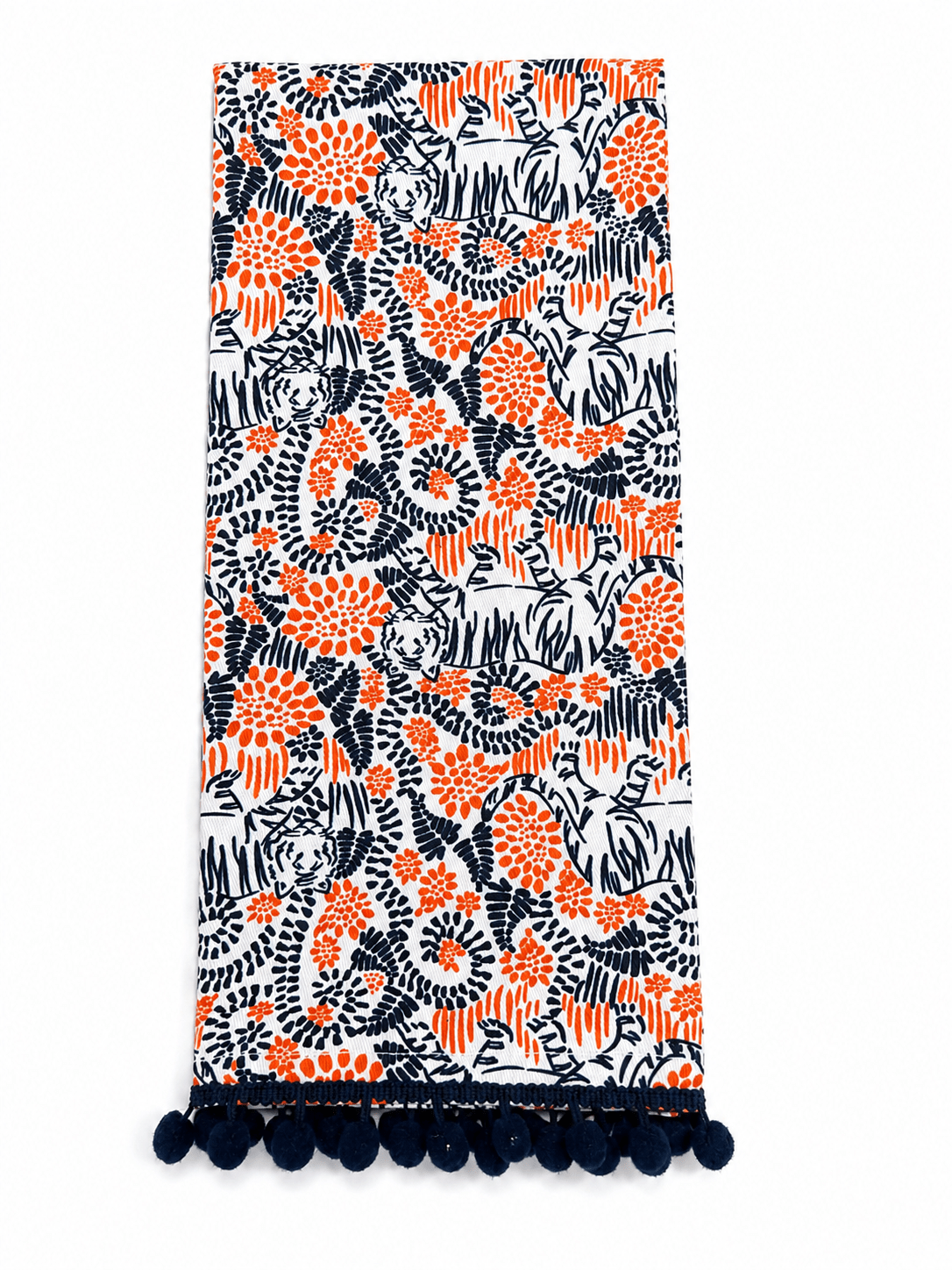 Mary Square Tiger Lounge Tea Towel - Lavish Boutique11-GIFTS