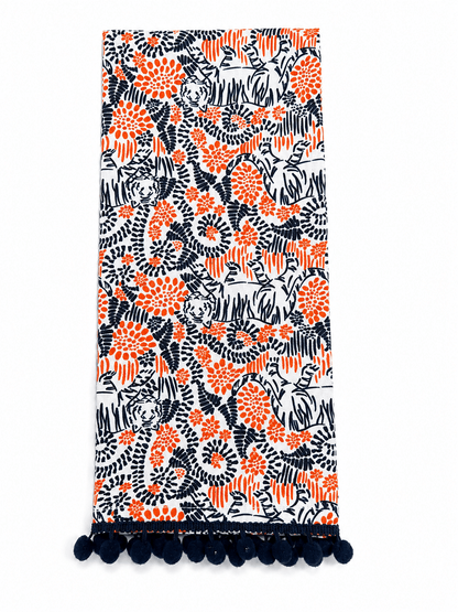 Mary Square Tiger Lounge Tea Towel - Lavish Boutique11-GIFTS