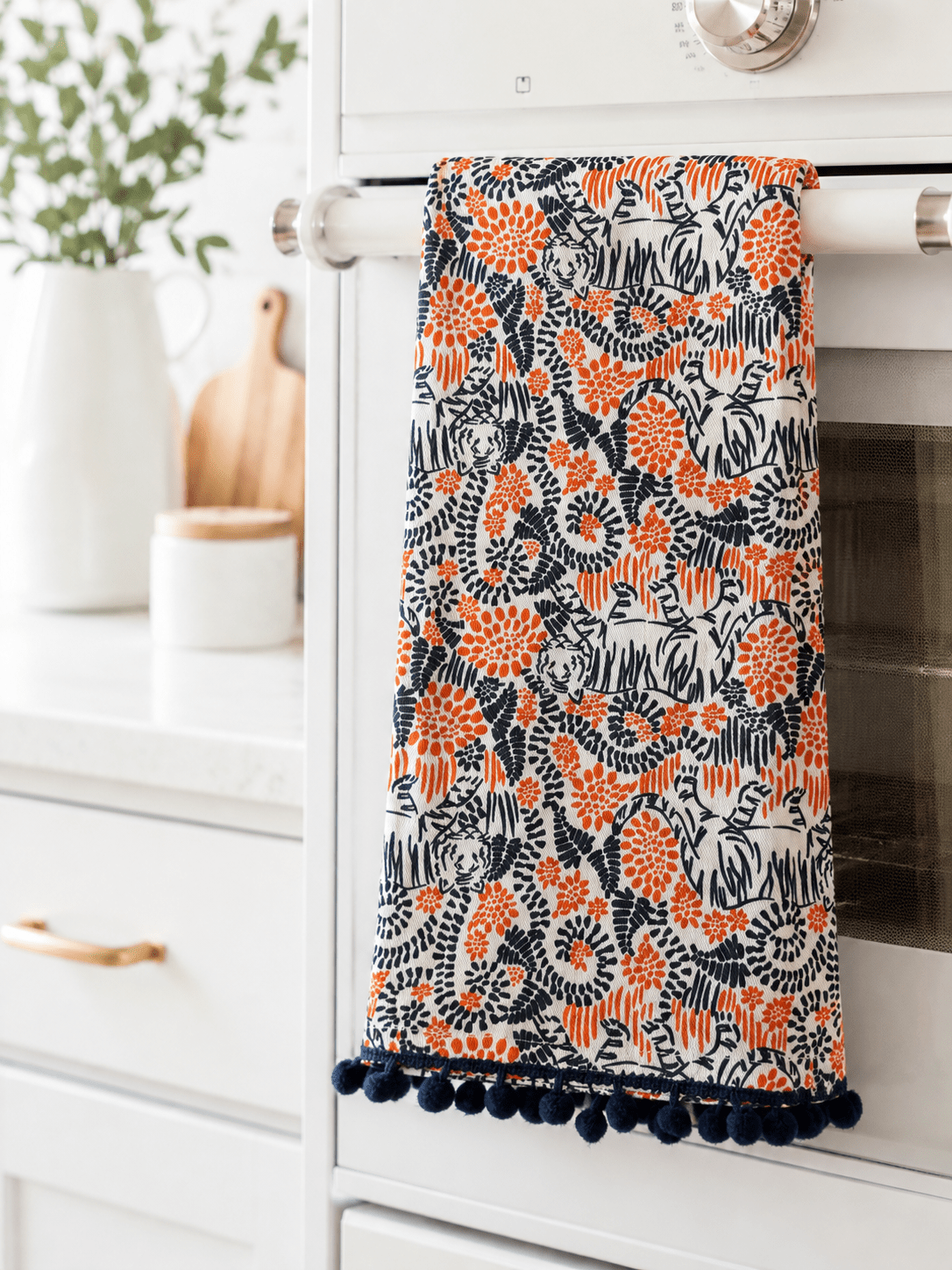 Mary Square Tiger Lounge Tea Towel - Lavish Boutique11-GIFTS