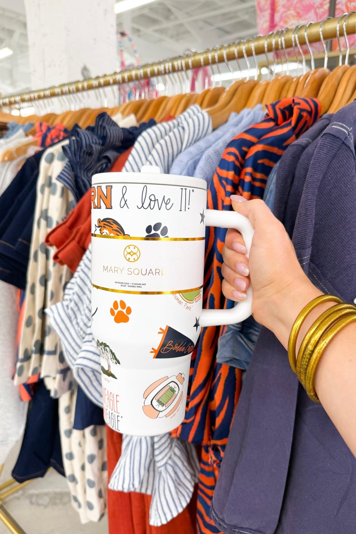 Auburn Tigers 30oz travel tumbler