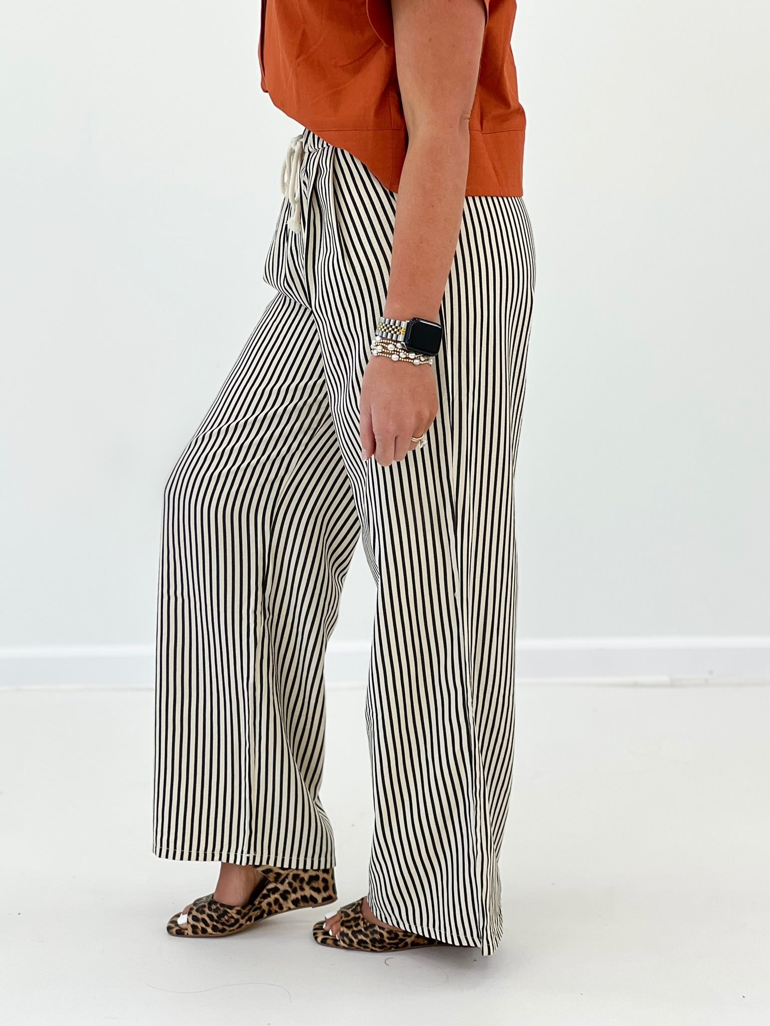 Mello Striped Knit Pants - Lavish Boutique02-BOTTOMS