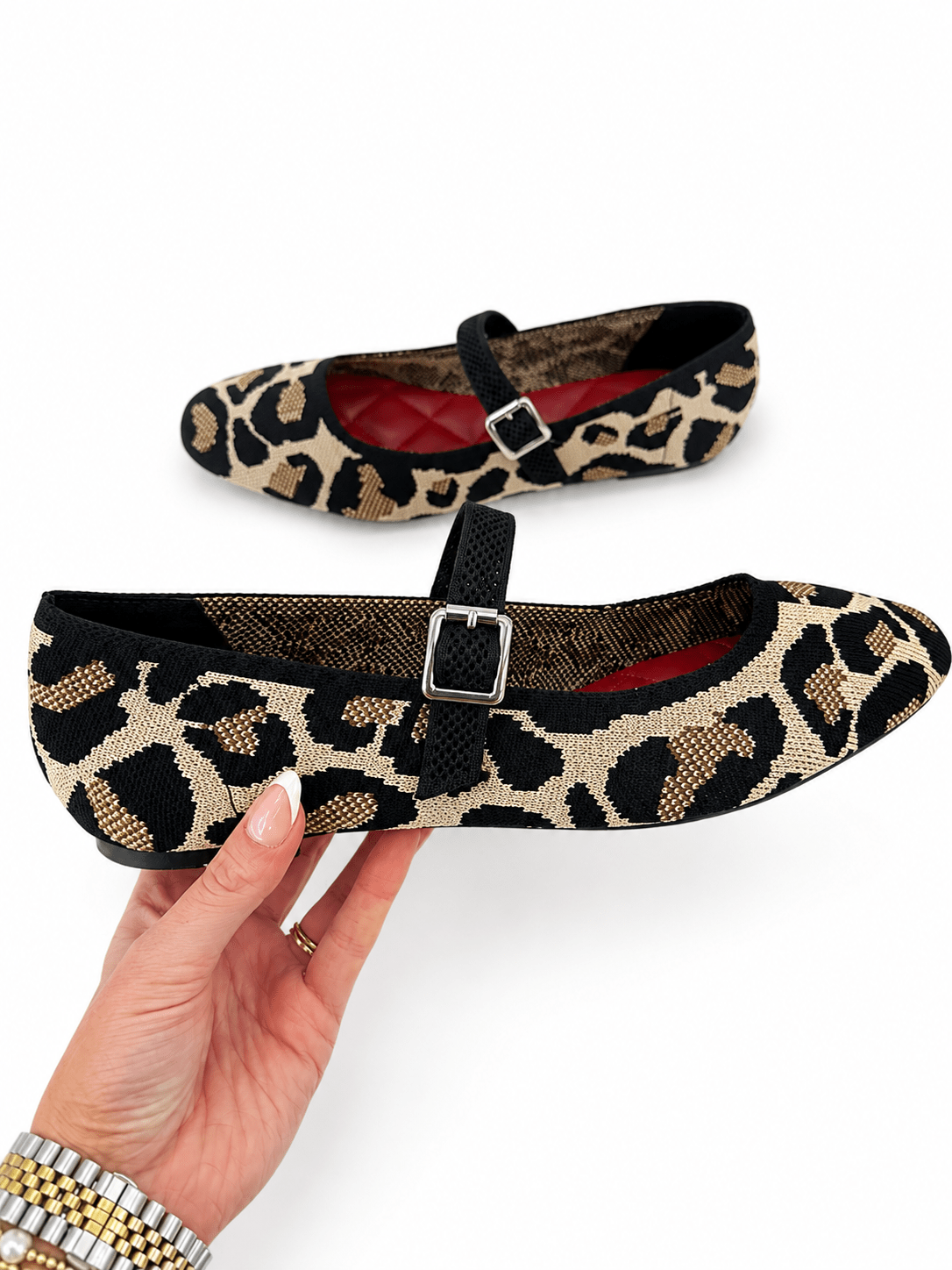 Mia Knit Mary Jane Flats - Lavish Boutique10-SHOES