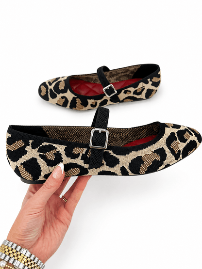 Mia Knit Mary Jane Flats - Lavish Boutique10-SHOES