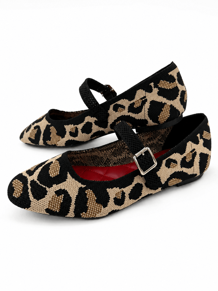 Mia Knit Mary Jane Flats - Lavish Boutique10-SHOES