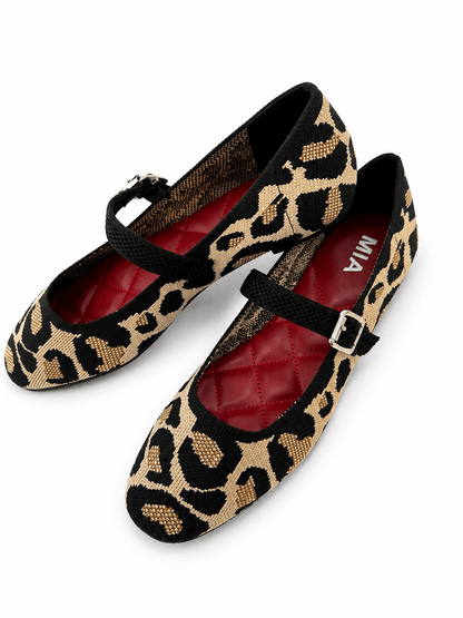 Mia Knit Mary Jane Flats - Lavish Boutique10-SHOES