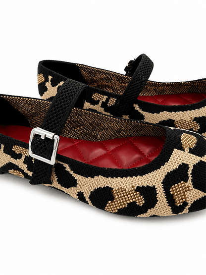 Mia Knit Mary Jane Flats - Lavish Boutique10-SHOES