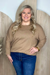 Mocha Dolman Sleeve Top