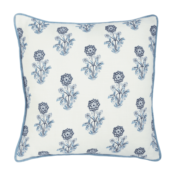 Mudpie Block Print Floral Pillow - Lavish Boutique 310 Home - Gift