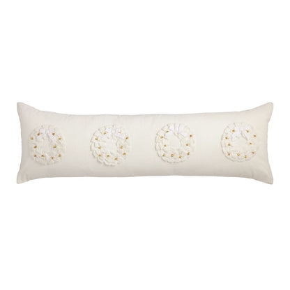 MudPie Jingle Wreath Long Pillow - Lavish Boutique11-GIFTS