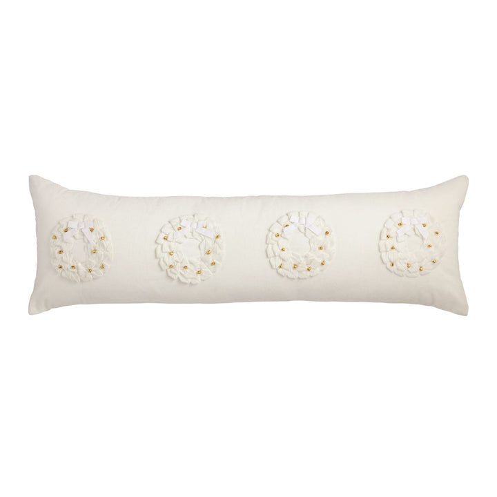 MudPie Jingle Wreath Long Pillow - Lavish Boutique11-GIFTS