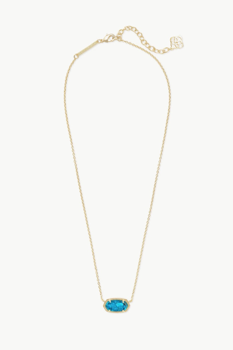 Kendra Scott Elisa Turquoise Gold Necklace