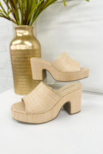 Natural Basket Weave Wedge