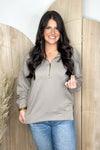 Grey Quarter Zip Sweatshirt