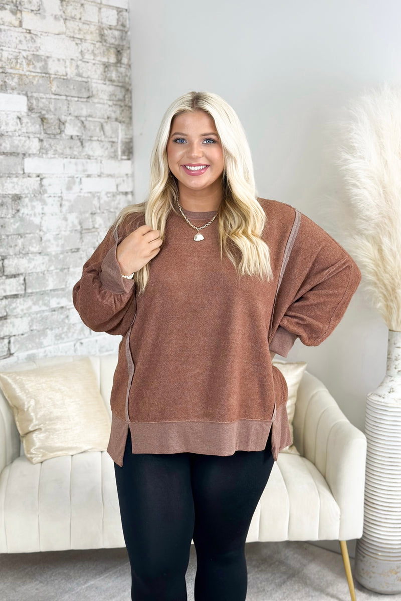 Chesnut Roundneck Sweatshirt Top