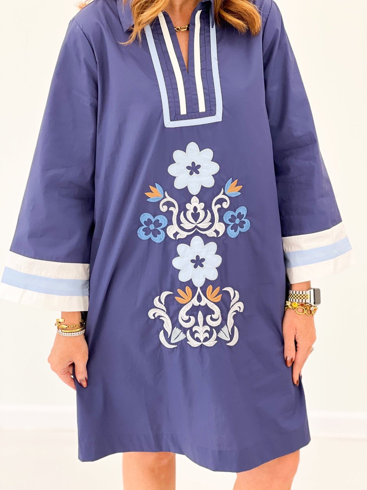 Oddi Embroidered Detail Dress - Lavish Boutique04-DRESSES