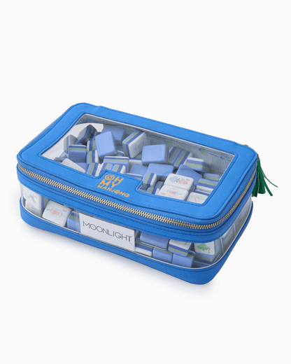 Oh My Mahjong Blue Tile Storage Bag - Lavish Boutique310 Home - Gift