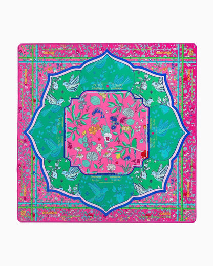 Enchanted mahjong mat with a soft printed playing surface