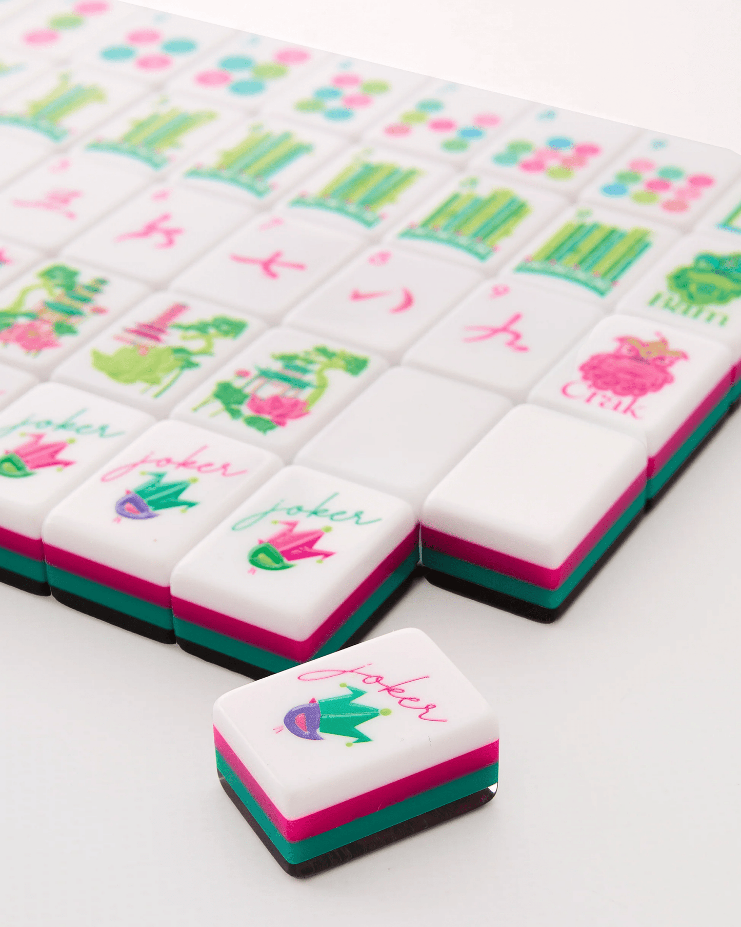 Mahjong tiles from the Glow Wild collection