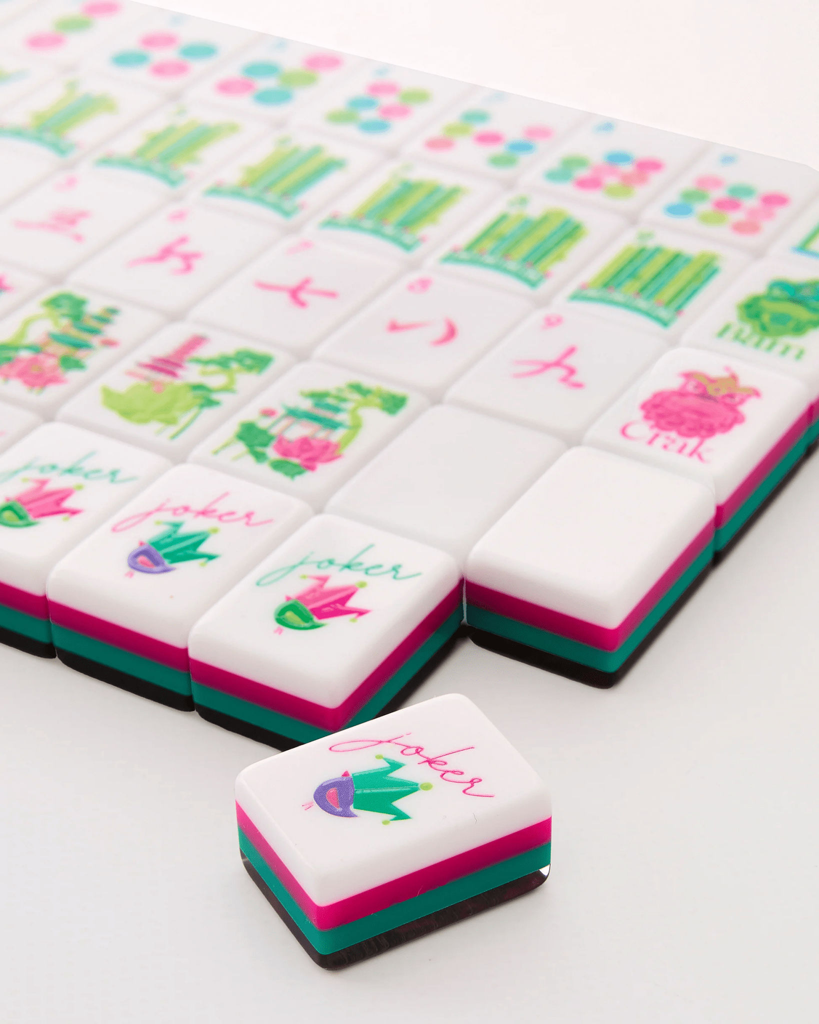 Mahjong tiles from the Glow Wild collection