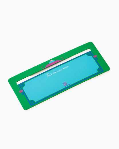 Green line finder that marks your place on a mahjong card
