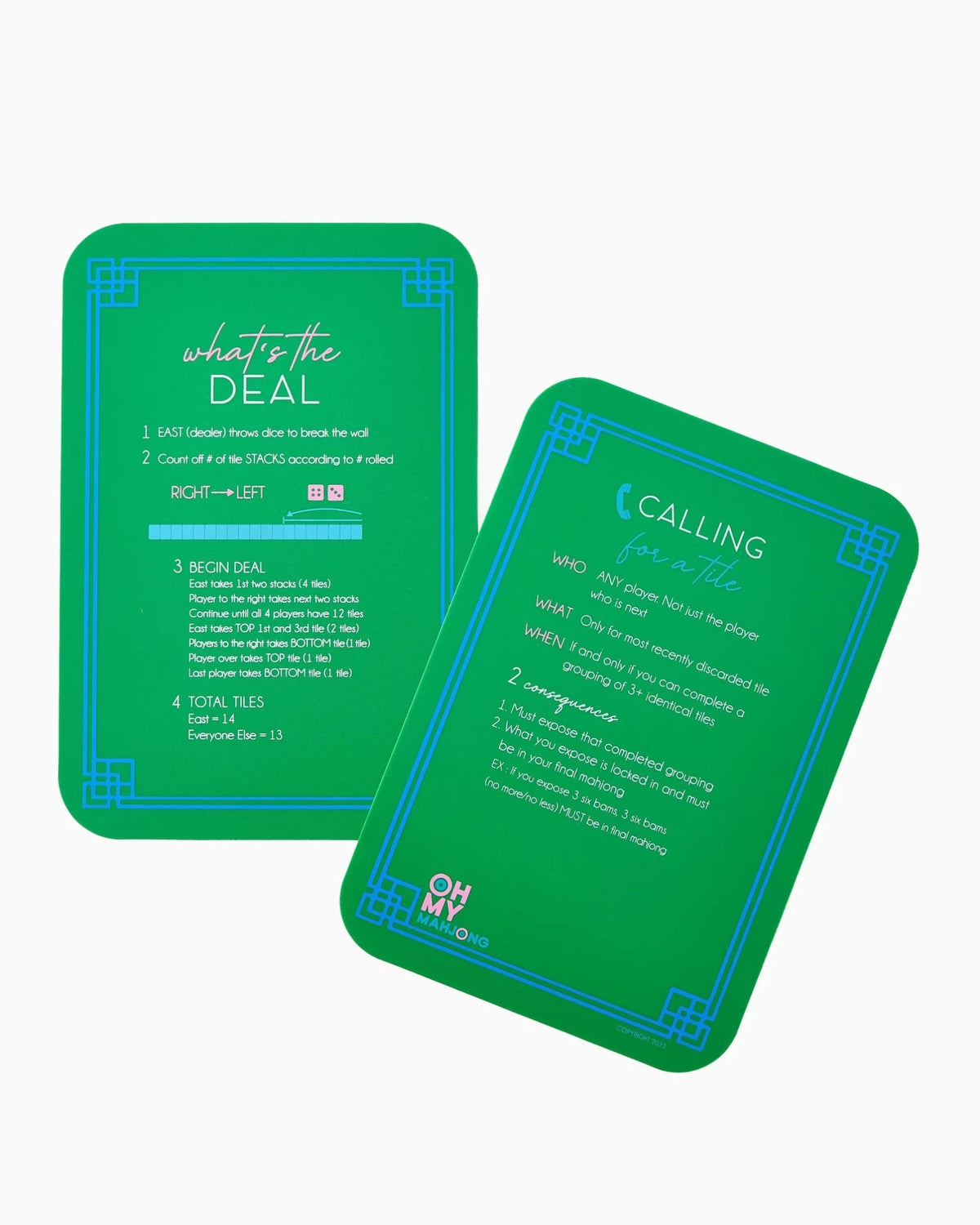 Oh My Mahjong Green Shufflers - Lavish Boutique11-GIFTS