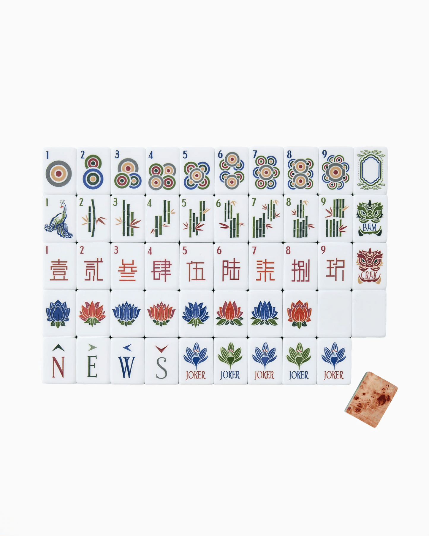 Mahjong tiles in the Heritage design