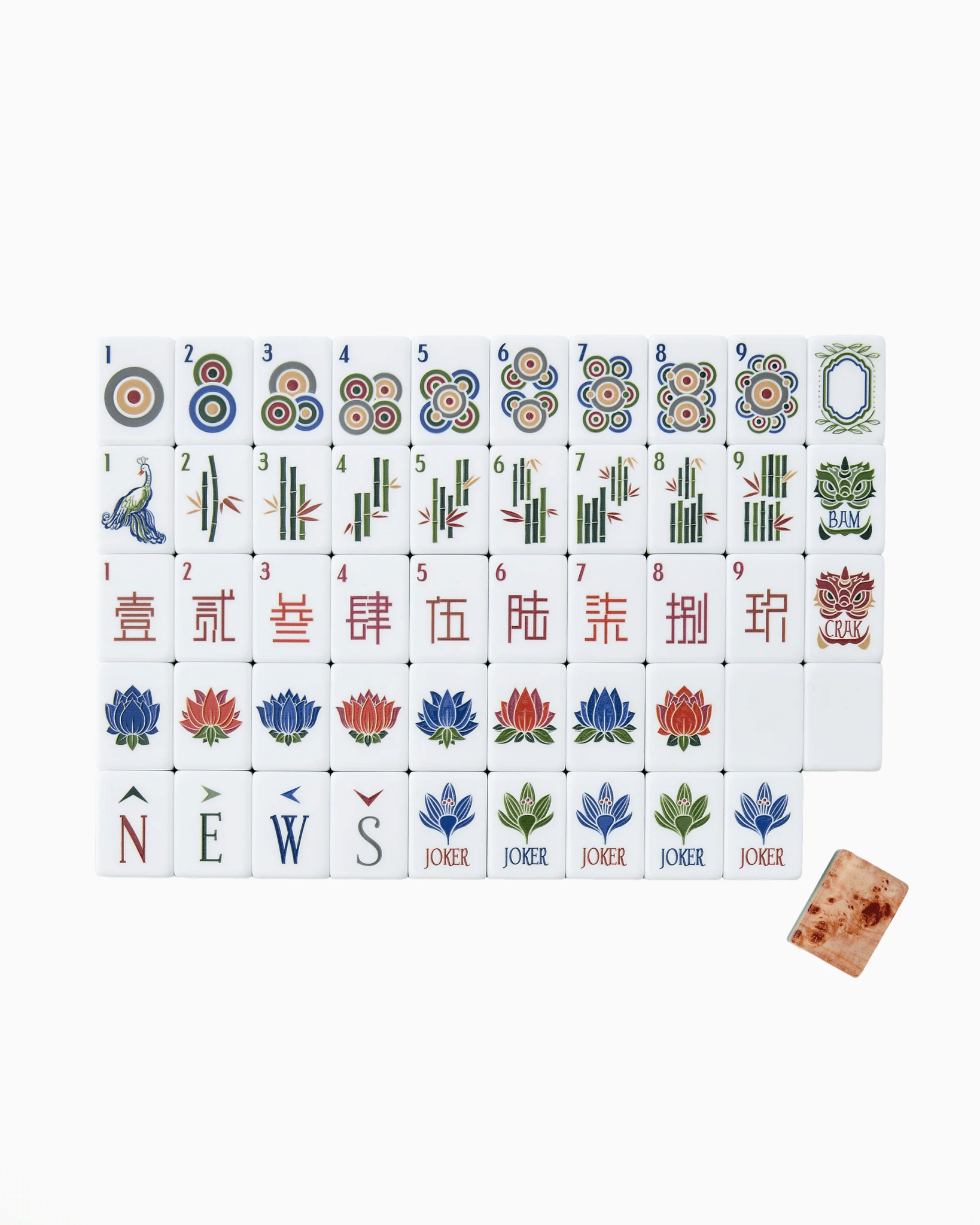 Mahjong tiles in the Heritage design