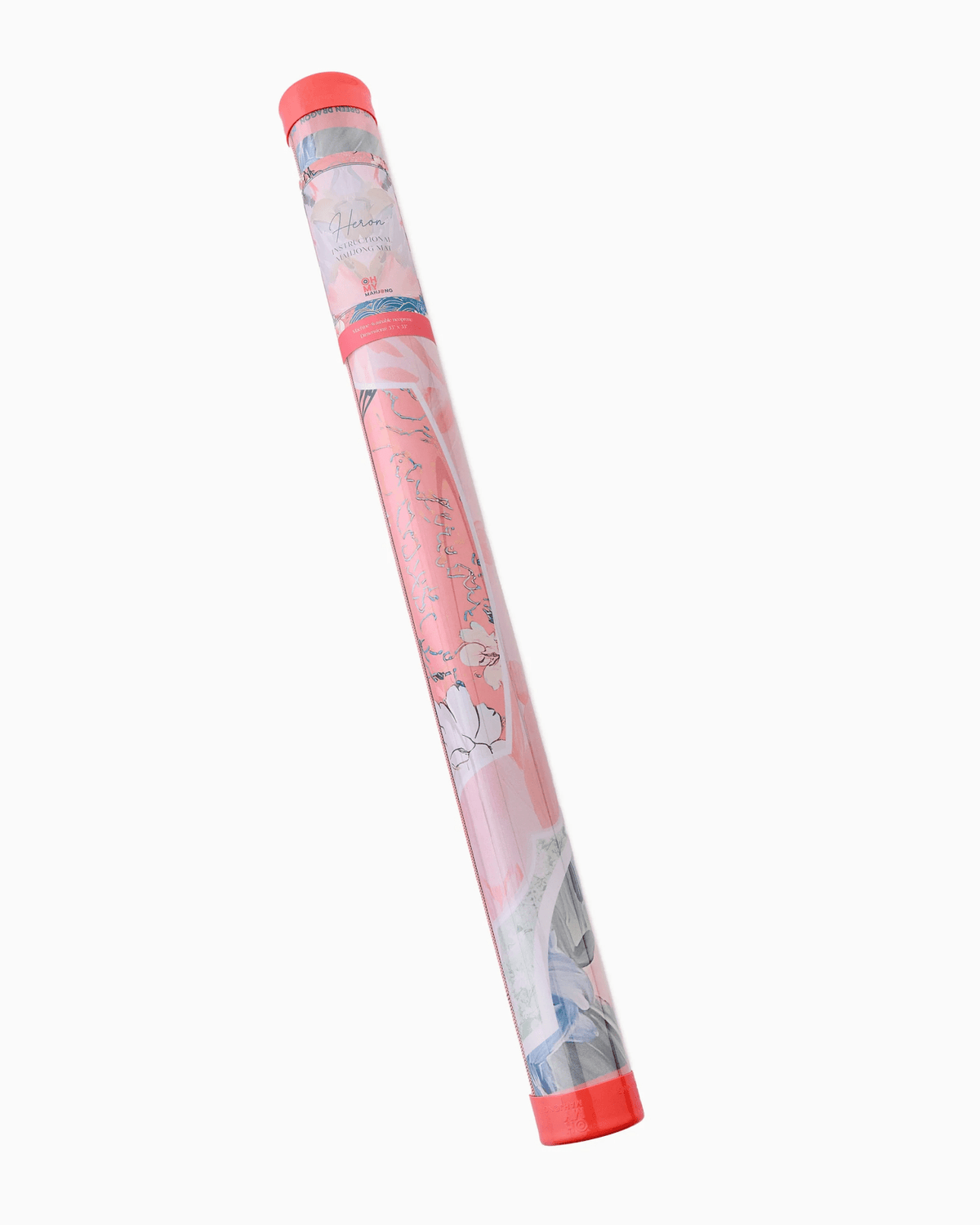 Heron patterned game mat rolled into a tube