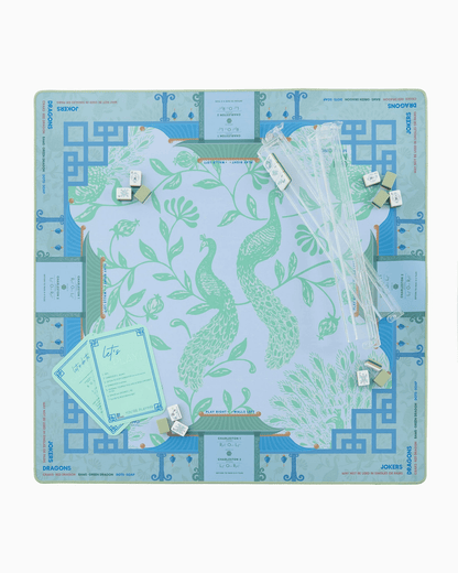 Mahjong table mat in the Isla pattern