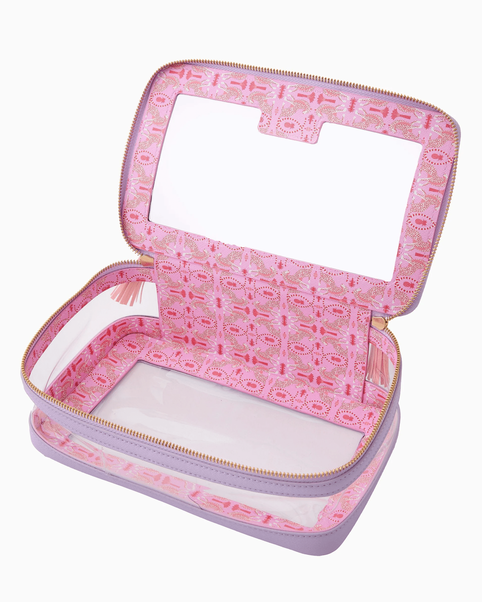 Mahjong tile storage bag in lavender