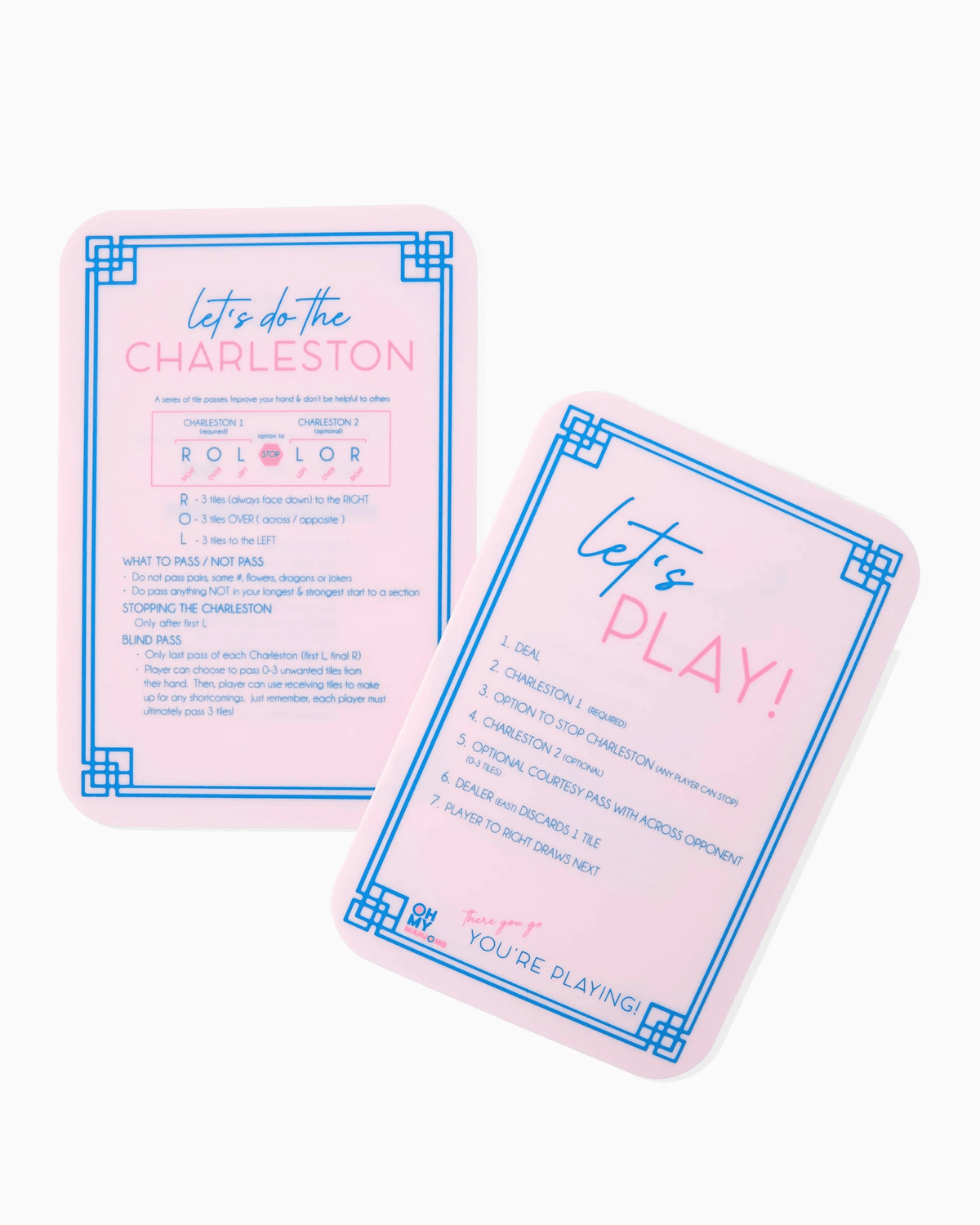 Light pink mahjong tile shuffler
