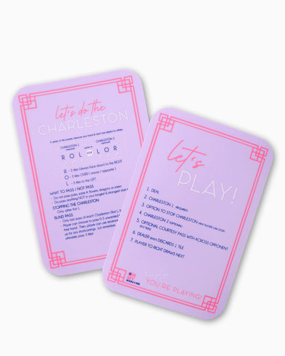 Lilac shufflers for mixing mahjong tiles