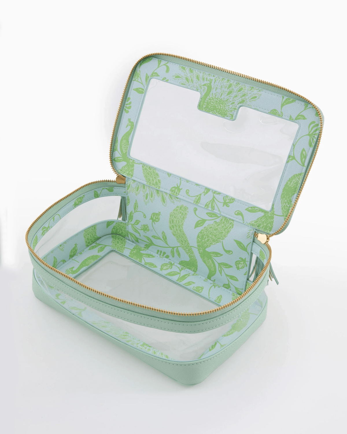 Mahjong tile storage bag in mint