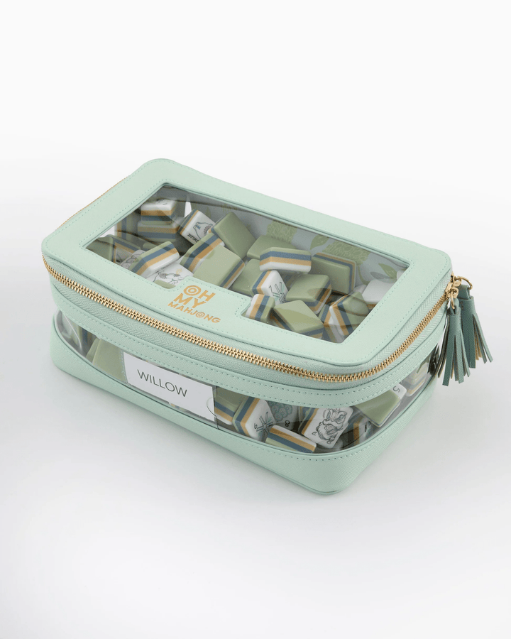 Mint bag for storing mahjong tiles