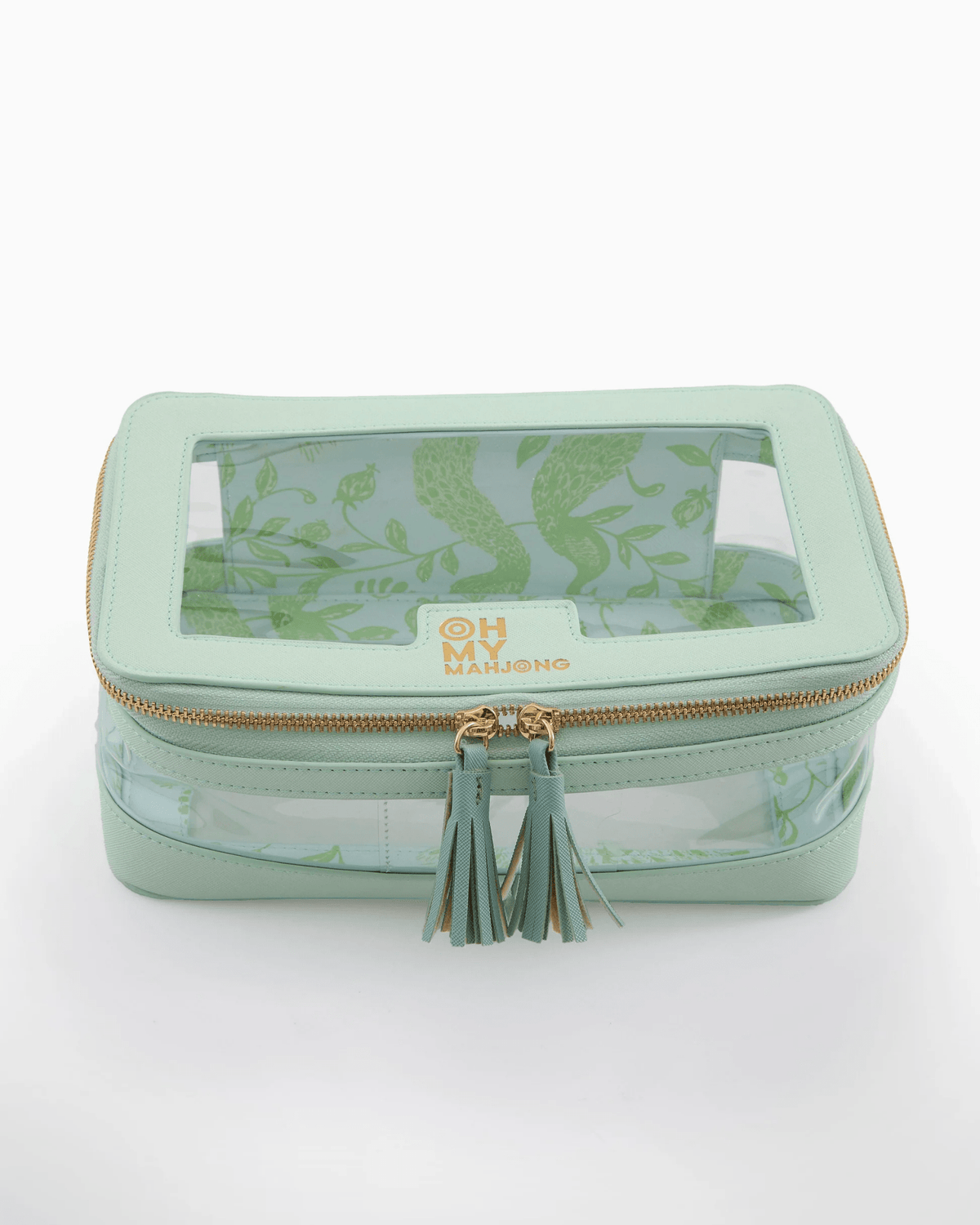 Mint pouch sized to hold a mahjong tile set