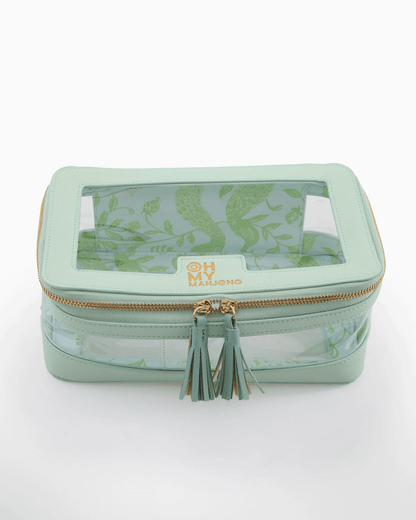 Mint pouch sized to hold a mahjong tile set