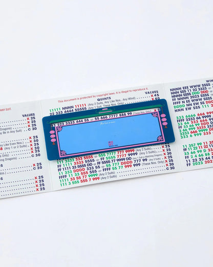 Navy line finder that marks your place on a mahjong card