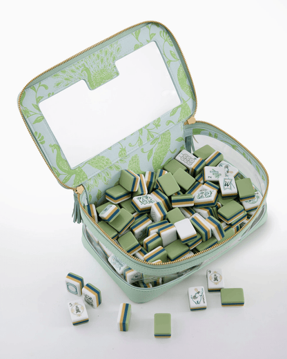 Mahjong tiles in the Willow design