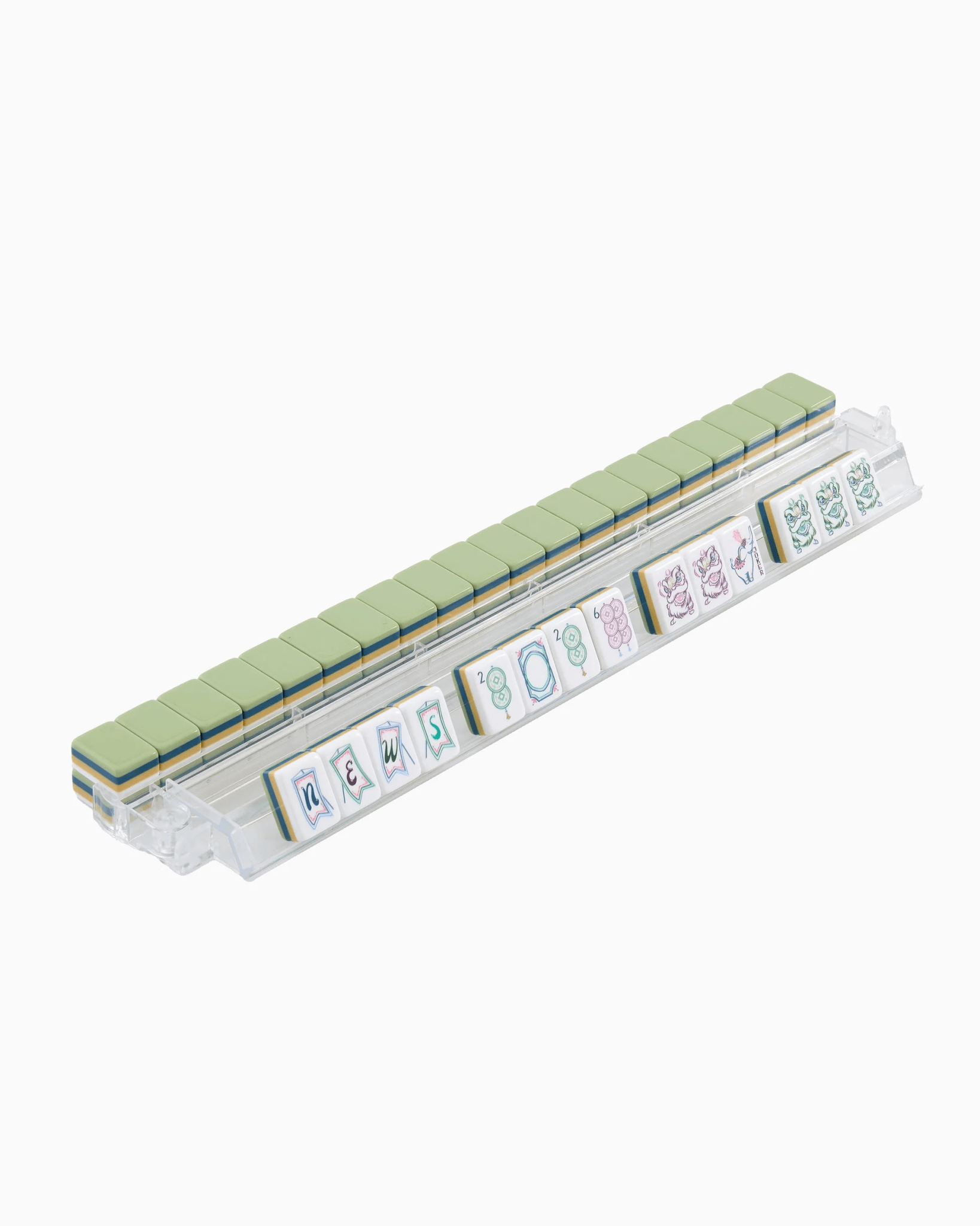 Set of mahjong tiles with Willow artwork