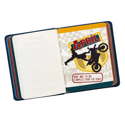 One-Minute Devotions for Boys, a faux leather gift book