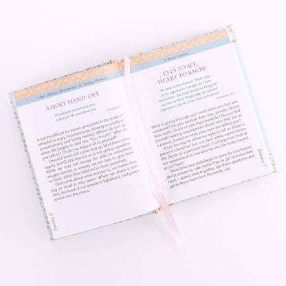 Hardcover daily devotional written for young women