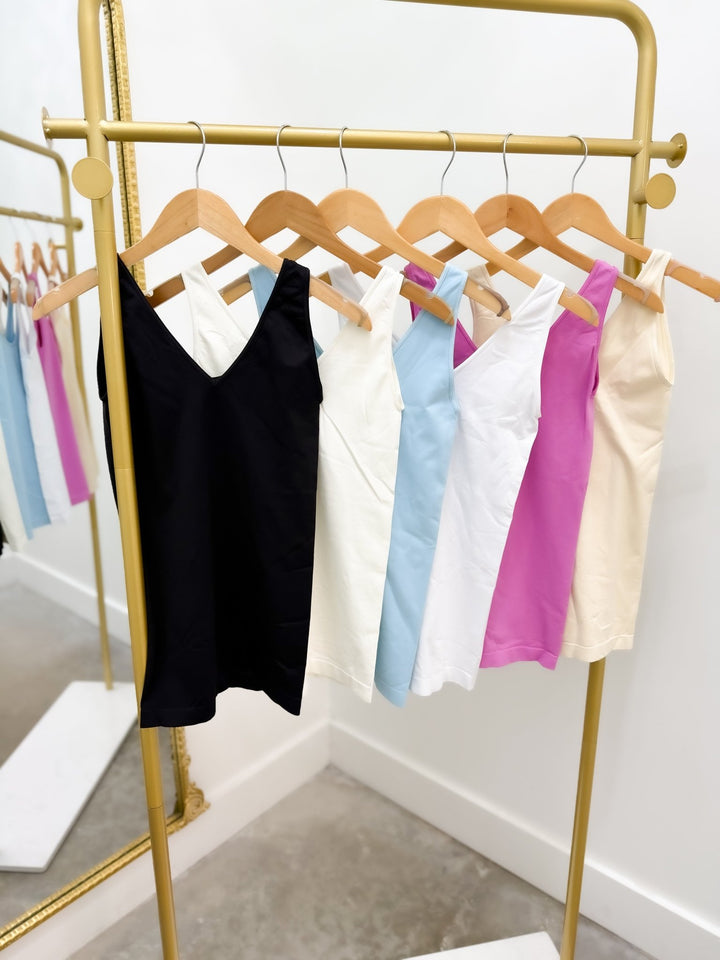 Reversible tank top in a soft one size fit