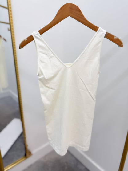 Reversible camisole tank with a relaxed drape
