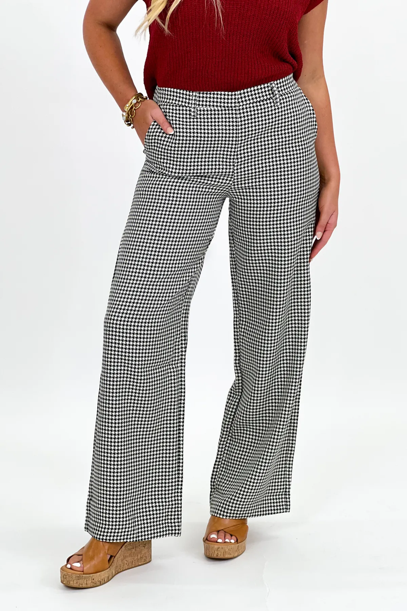 Black Mid Rise Pants