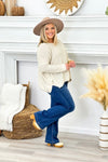 Latte Oversized Sweater Top