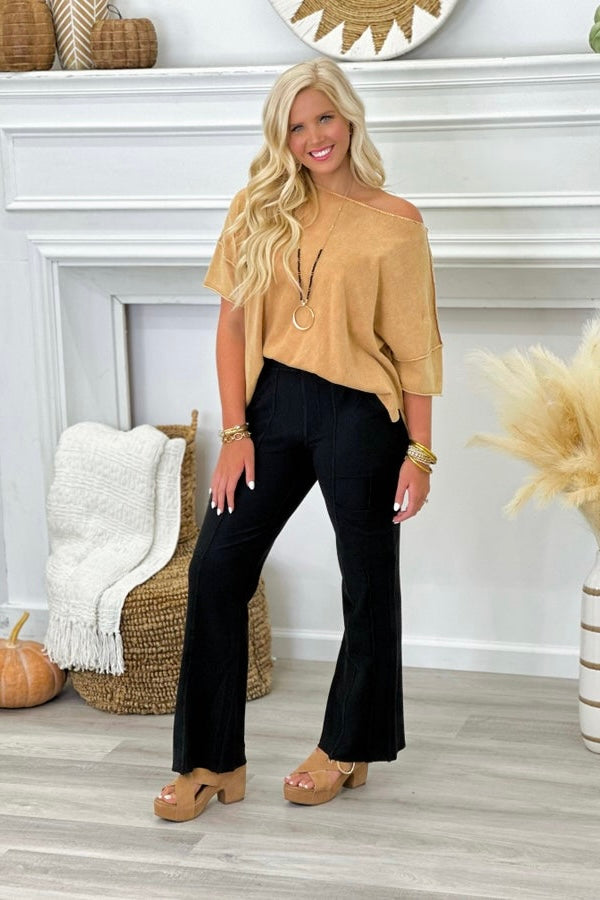 Black Kiah Flare Pants