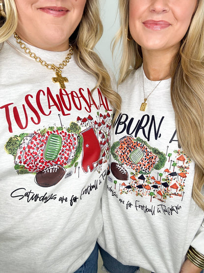Oversized sweatshirt with a bold team print