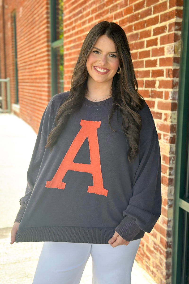 Washed Navy Long Sleeve Gameday Sweatshirt
